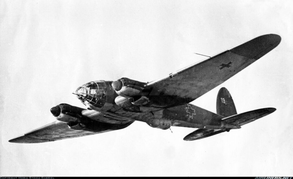 Heinkel He 111 H-3 RRAF White 19 Bessarabia 1941