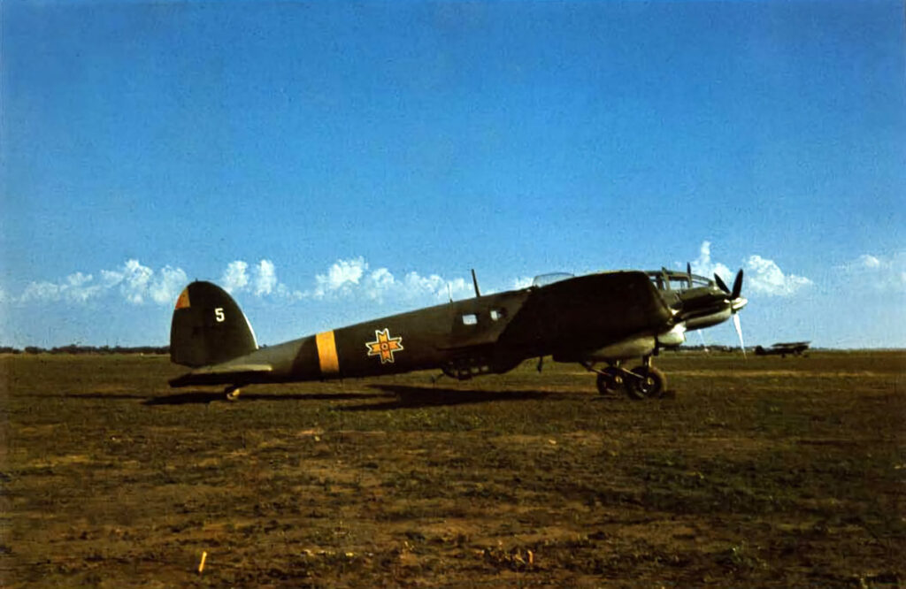 Heinkel He 111 H-3 RRAF White 5 Bessarabia 1941