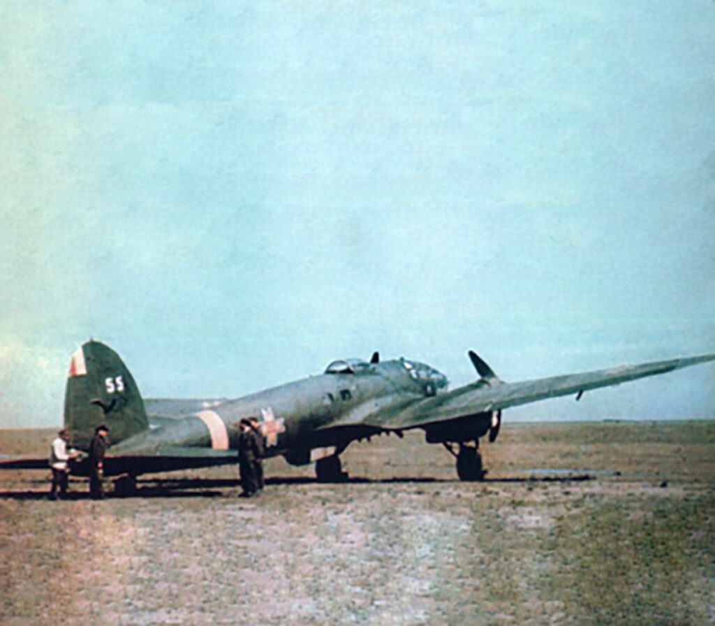 Heinkel He 111 H-6 RRAF 4th Bomber Group 78th Squadron White 55 Moldova Front 1944