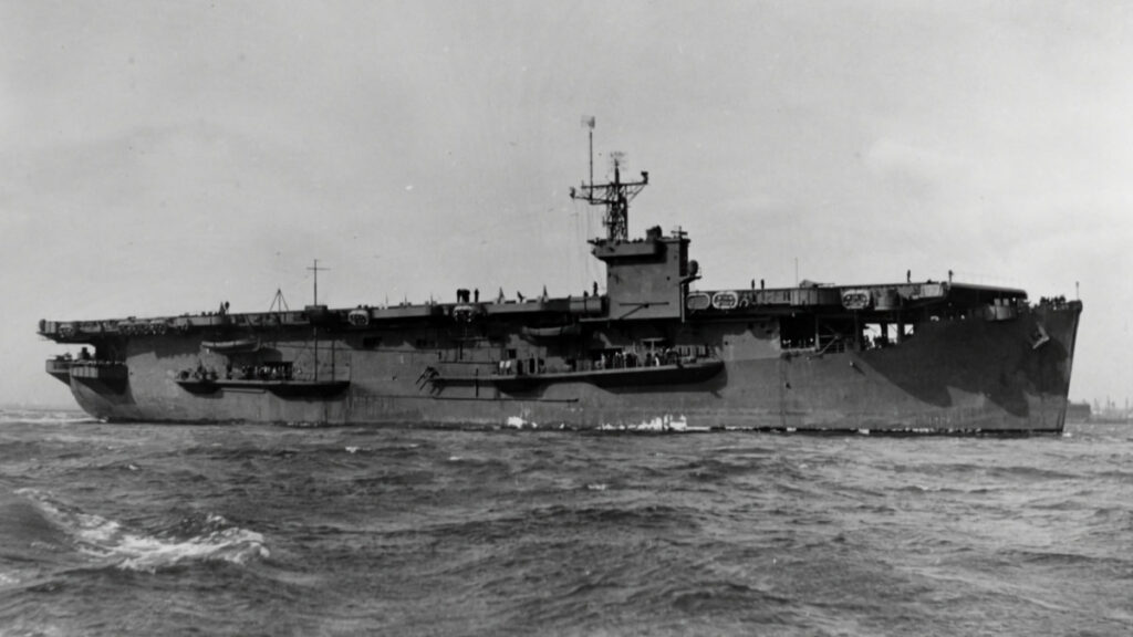 USS Card ACV-11 underway in February 1943