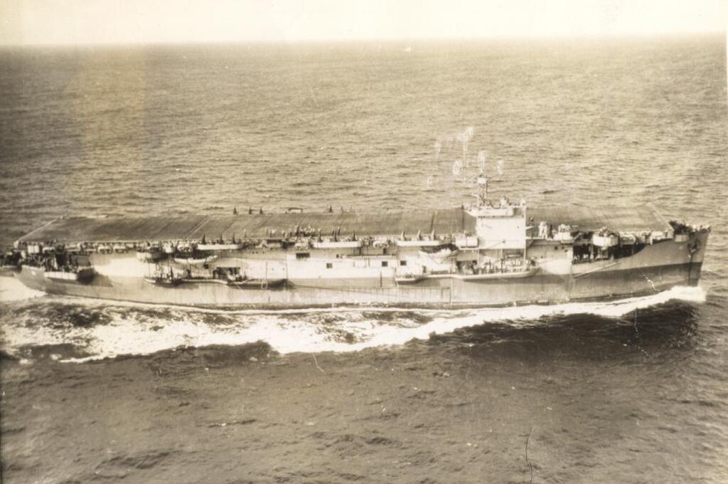 USS Card CVE-11 underway circa 1943