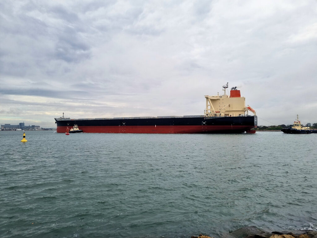 Tachibana II Entering Newcastle Harbour