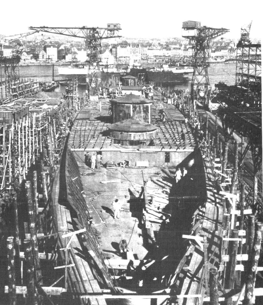 Prinz Eugen Under construction