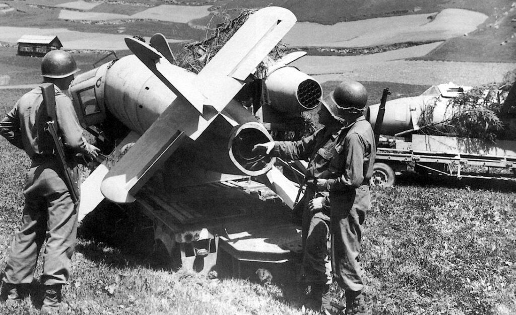 Captured Bachem Ba 349 Natter at Sankt Leonhard im Pitztal