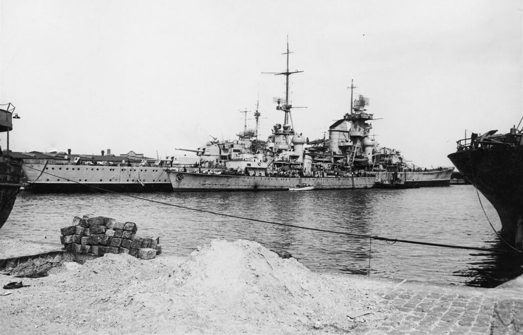 Prinz Eugen in Copenhagen Denmark 1945