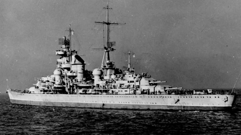 Prinz Eugen off Massachusetts 1946