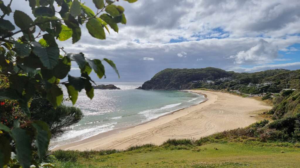 Looking down on Boat Beach