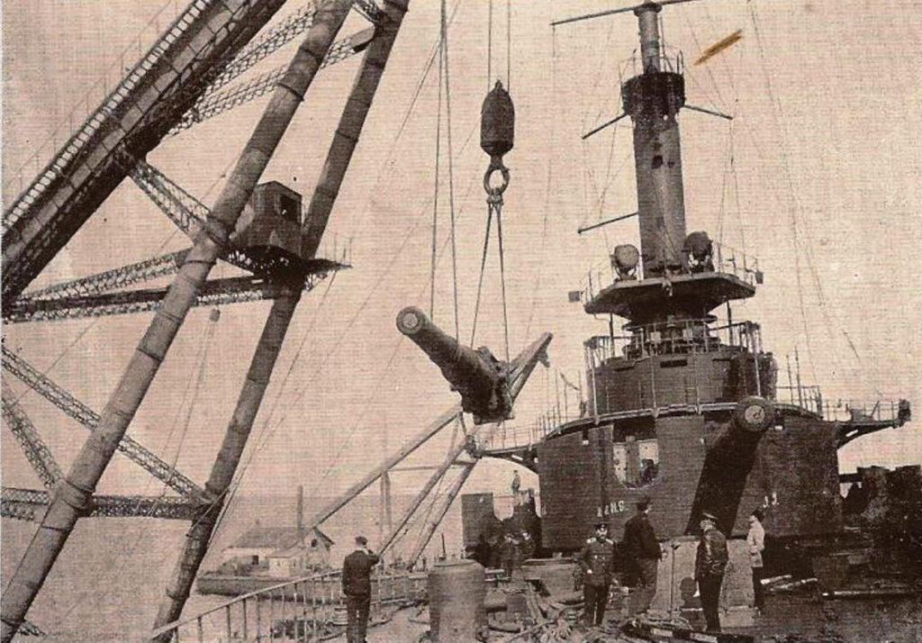 Mirabeau at Sevastopol 1919 undergoing repairs