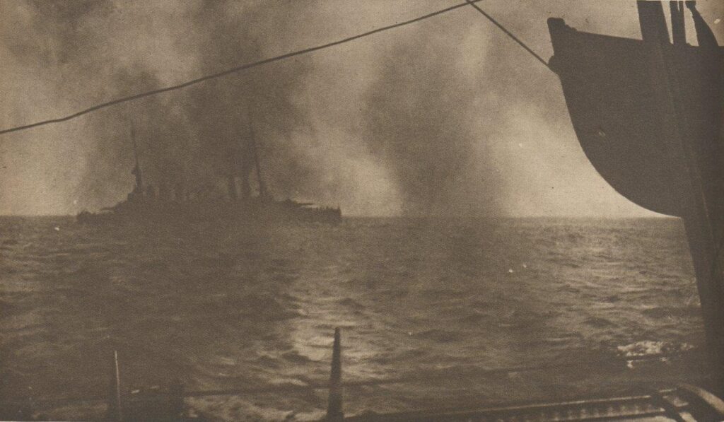 Danton after being torpedoed