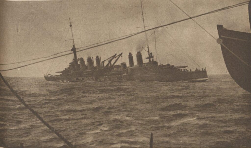 Danton after being torpedoed