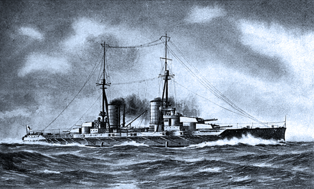 Greek Battleship Salamis as She Would Have Looked if Completed