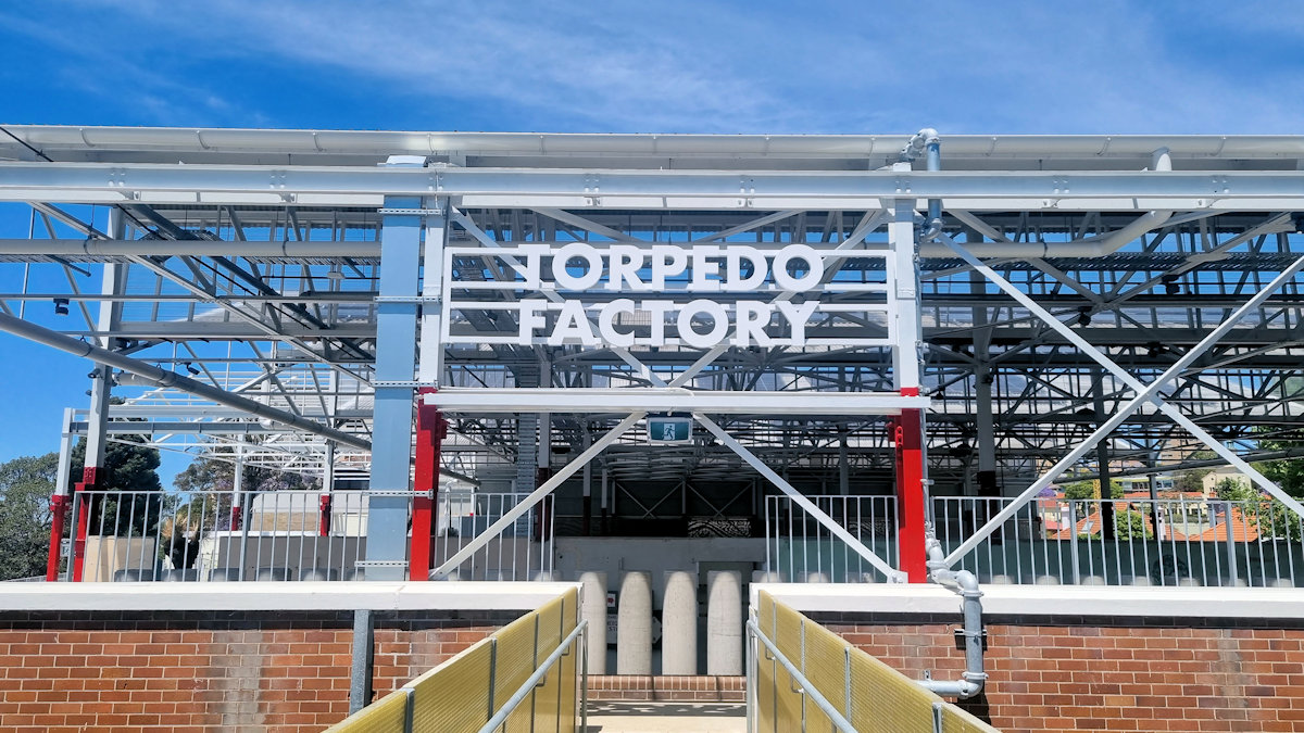 Entrance to the Torpedo Factory