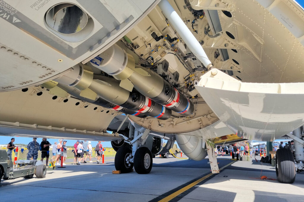 Weapons bay of an Boeing P-8A Poseidon Newcastle Williamtown Air Show 2023