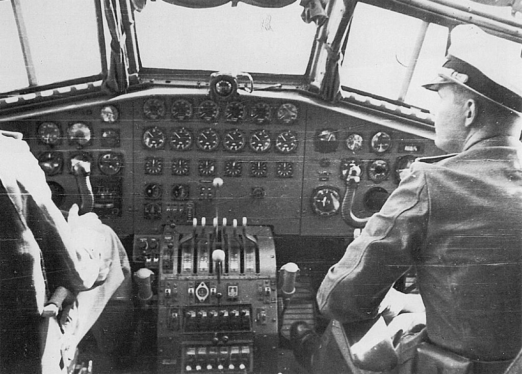 Cockpit of the Blohm und Voss BV 222 V-1