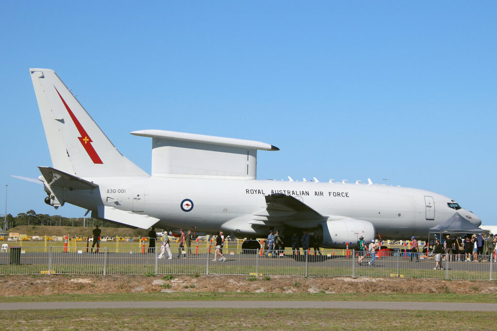 Boeing E-7A Wedgetail A30-001 of RAAF 2 Squadron