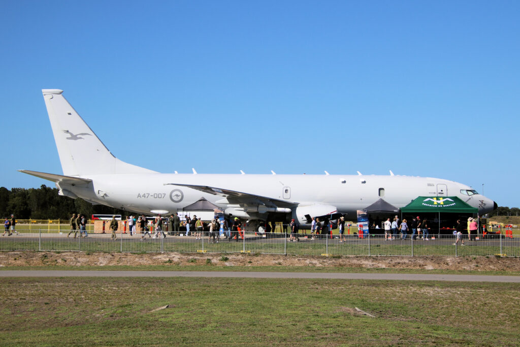 Boeing P-8A Poseidon of 11 Squadron RAAF Newcastle Williamtown Air Show 2023