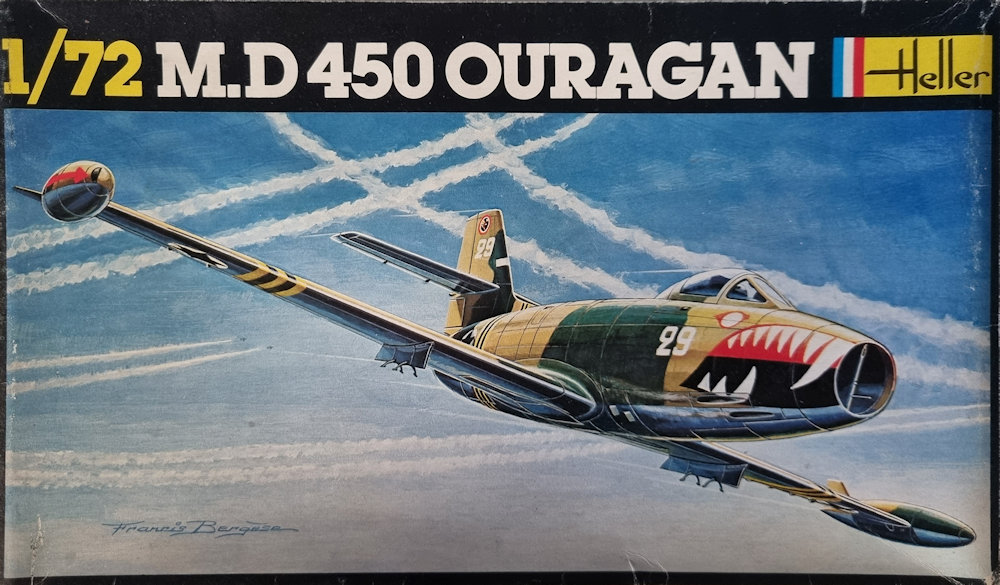 Dassault M.D.450 Ouragan Box Art by Heller