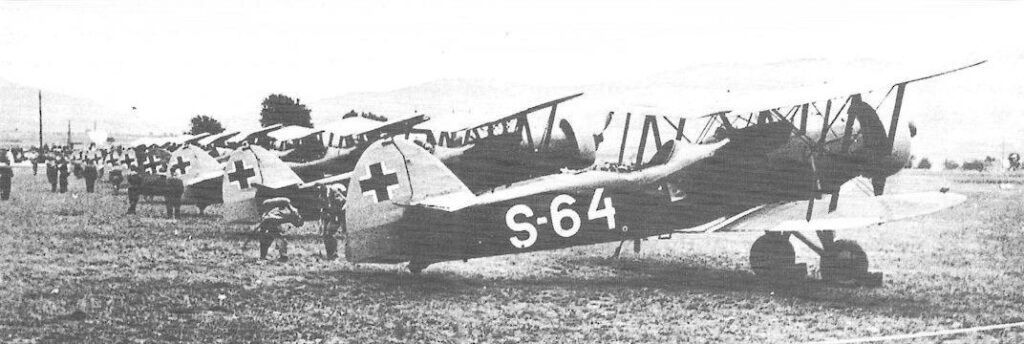 A line-up of Slovak Letov S.328s