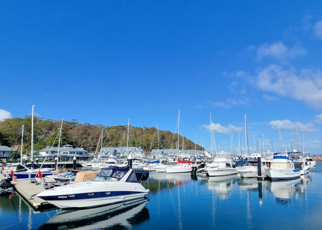 Boats in the Anchorage Marina Port Stephens