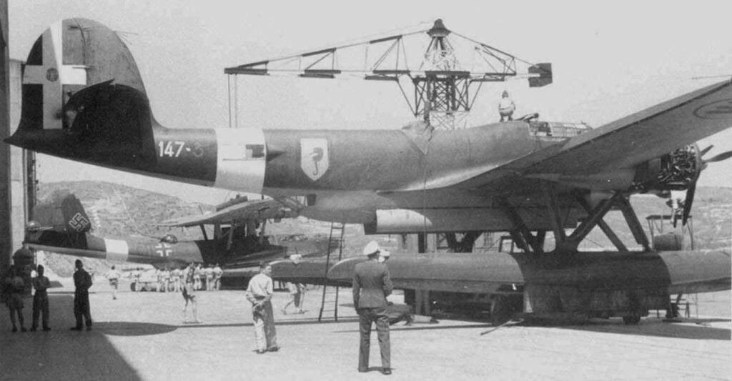 Dornier Do 24T-1 behind an Italian CANT Z.506