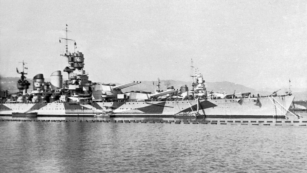 Vittorio Veneto and Littorio. La Spezia, March 1943