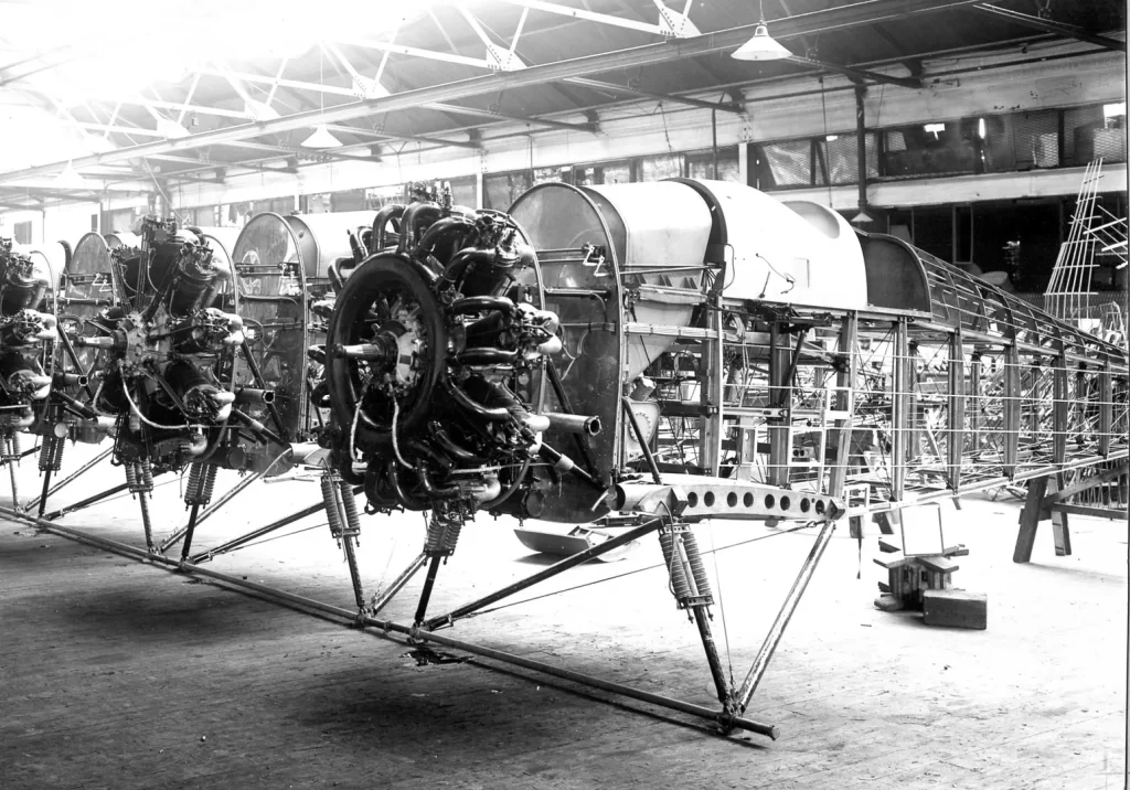 Hawker Woodcock fighters under construction