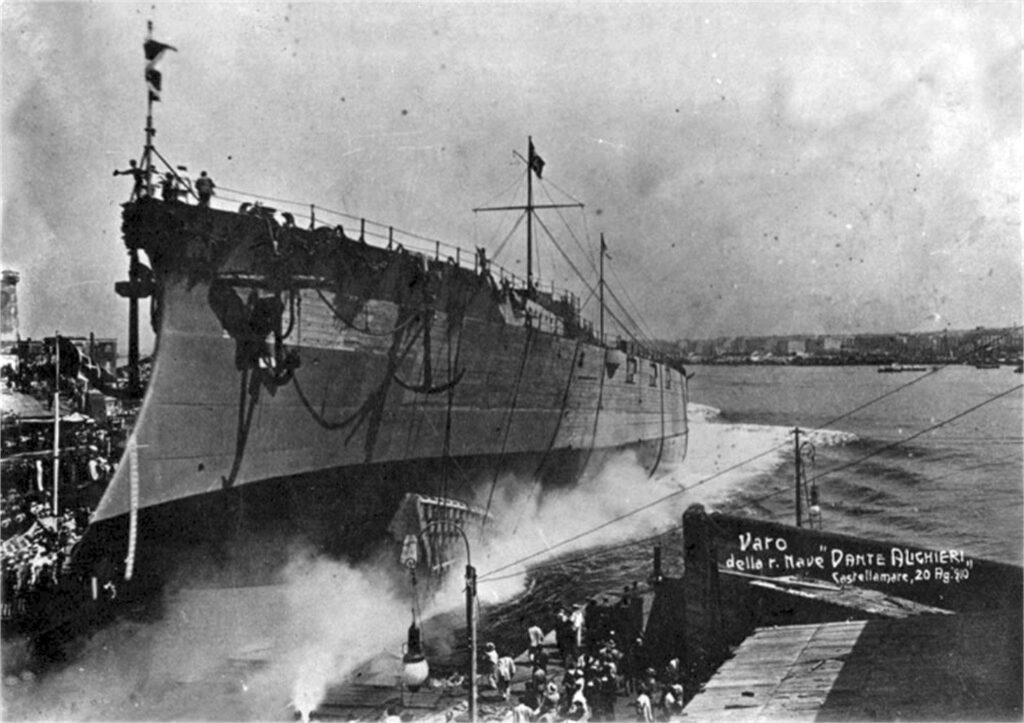 Dante Alighieri being launched