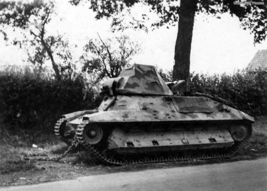 Abandoned FCM 36 tank