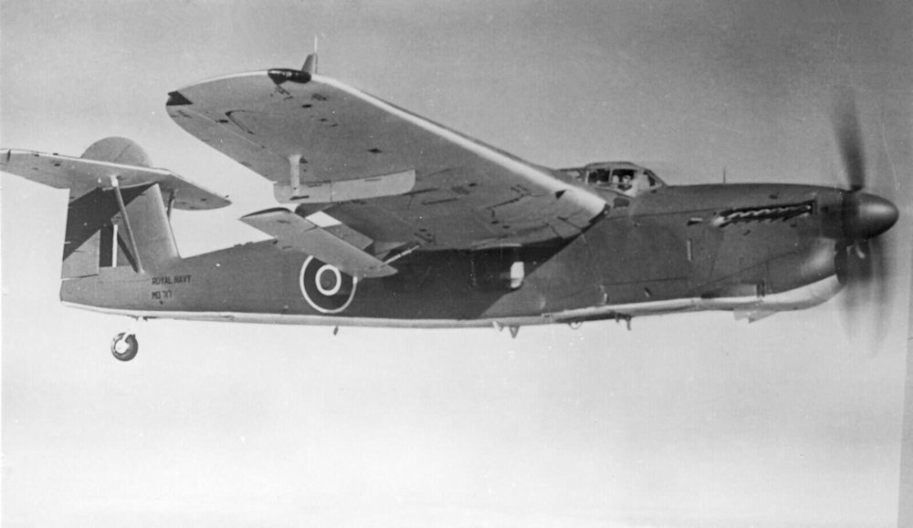 Fairey Barracuda Mk. II MD717 in flight