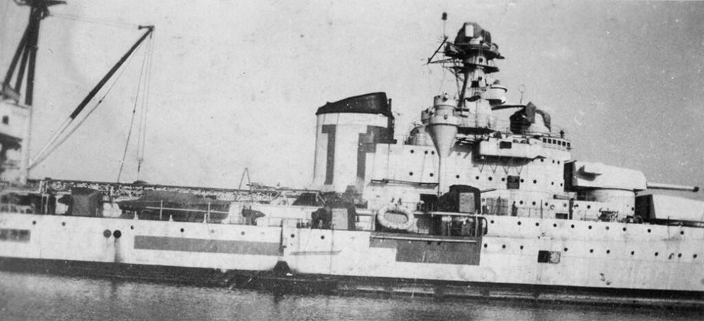 Bolzano during fitting out, 1932