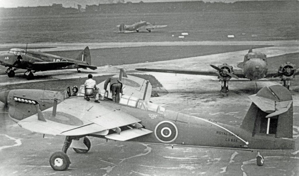 Fairey Barracuda Mk.II LS 855 being prepared for delivery 14 Ferry Pool, Air Transport AuxiliarIt to 812