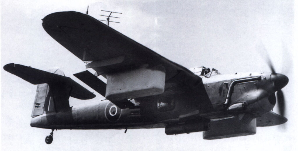 Fairey Barracuda P9795G with Cuda Floats to carry paratroopers