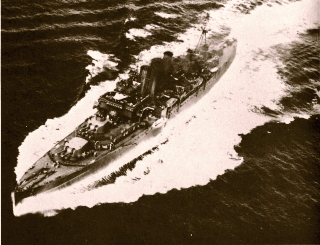 HMAS Shropshire in 1945