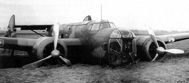 Fokker T.V Crashed