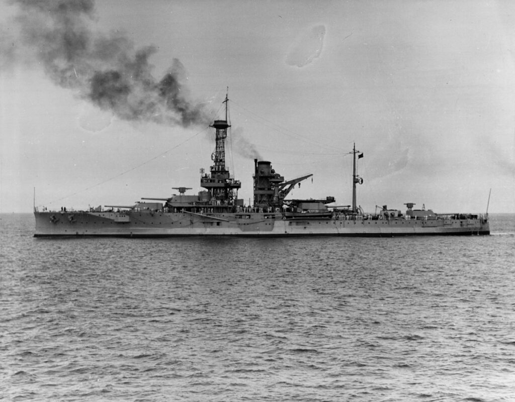 USS Florida (BB-30). In Hampton Roads, Virginia, 25 October 1929