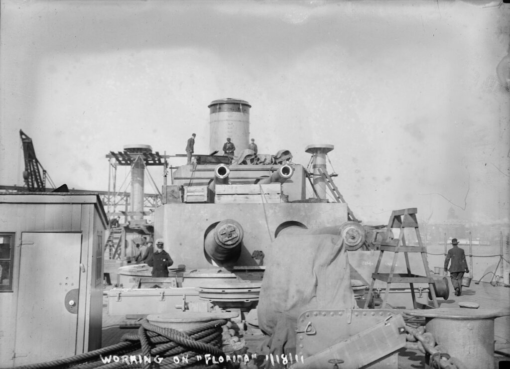 USS Florida BB-30 Fitting Out