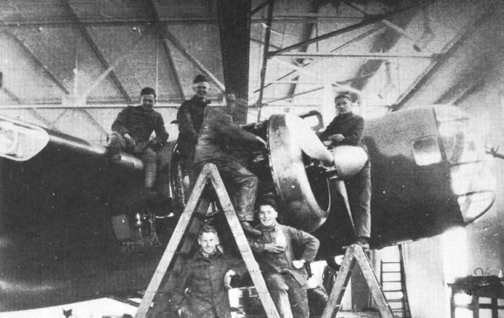 Fokker T.V Undergoing Maintenance