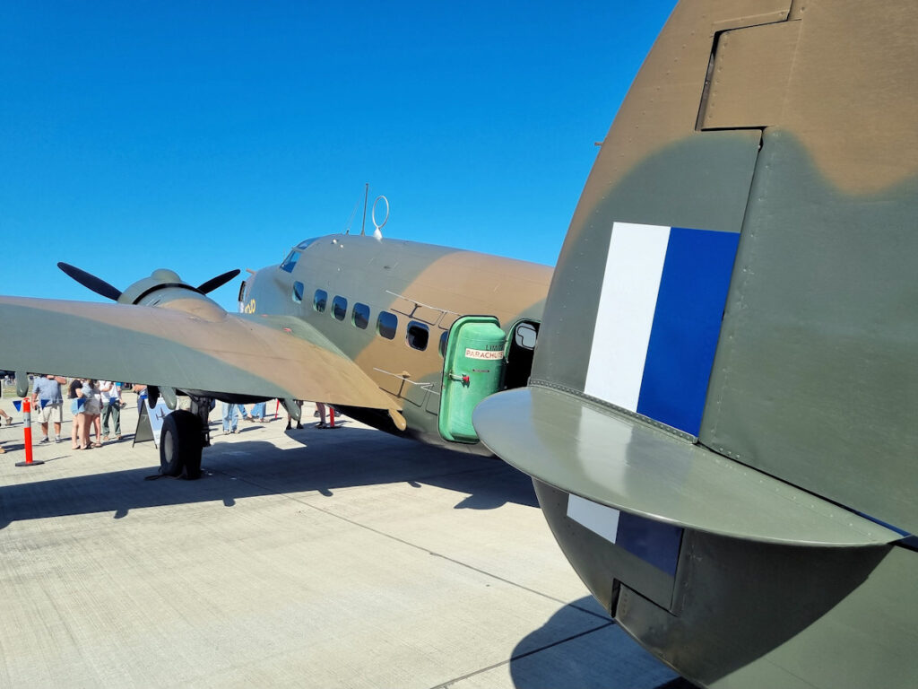 Lockheed Hudson VH-KOY / A16-211 at the Newcastle Williamtown Air Show November 2023