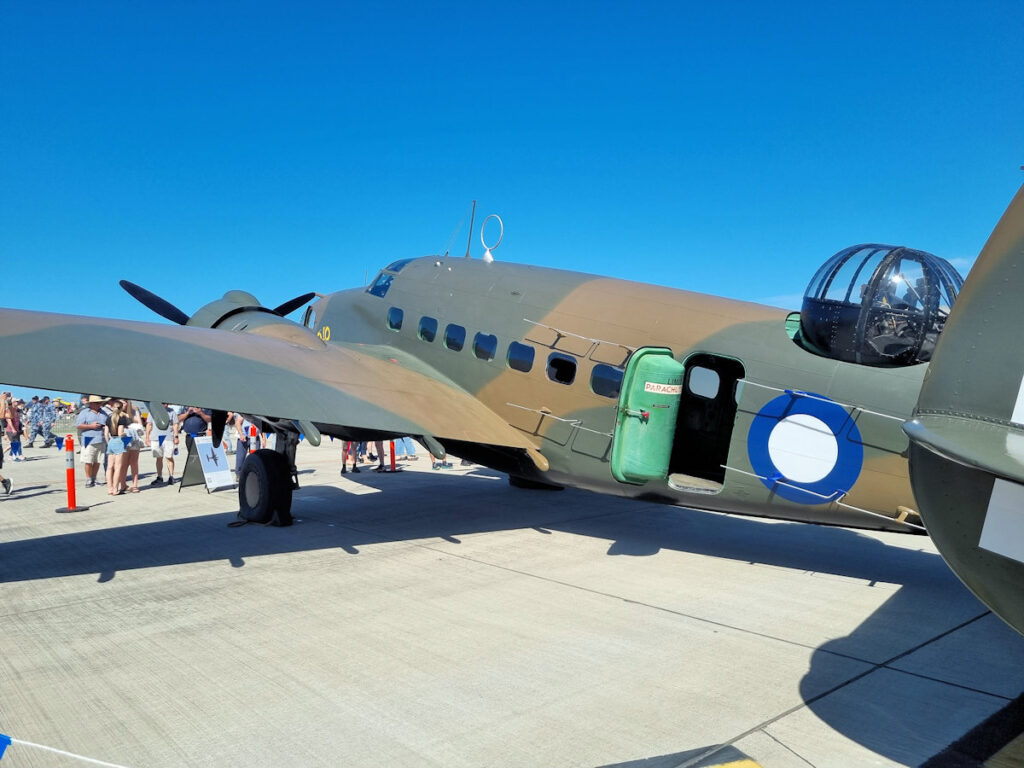 Lockheed Hudson VH-KOY / A16-211 at the Newcastle Williamtown Air Show November 2023