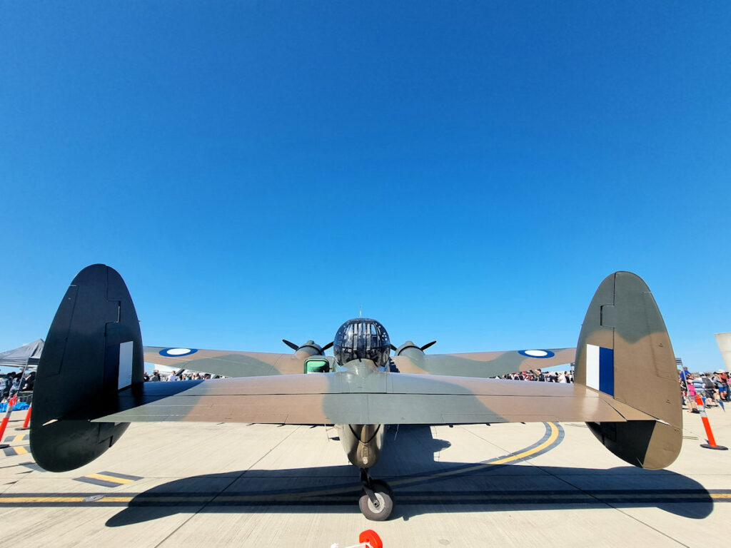 Lockheed Hudson VH-KOY / A16-211 at the Newcastle Williamtown Air Show November 2023