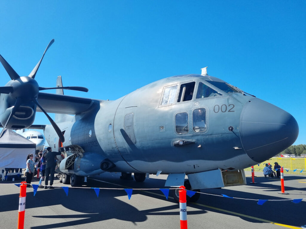 RAAF Alenia C-27J Spartan at the Newcastle Williamtown Air Show November 2023