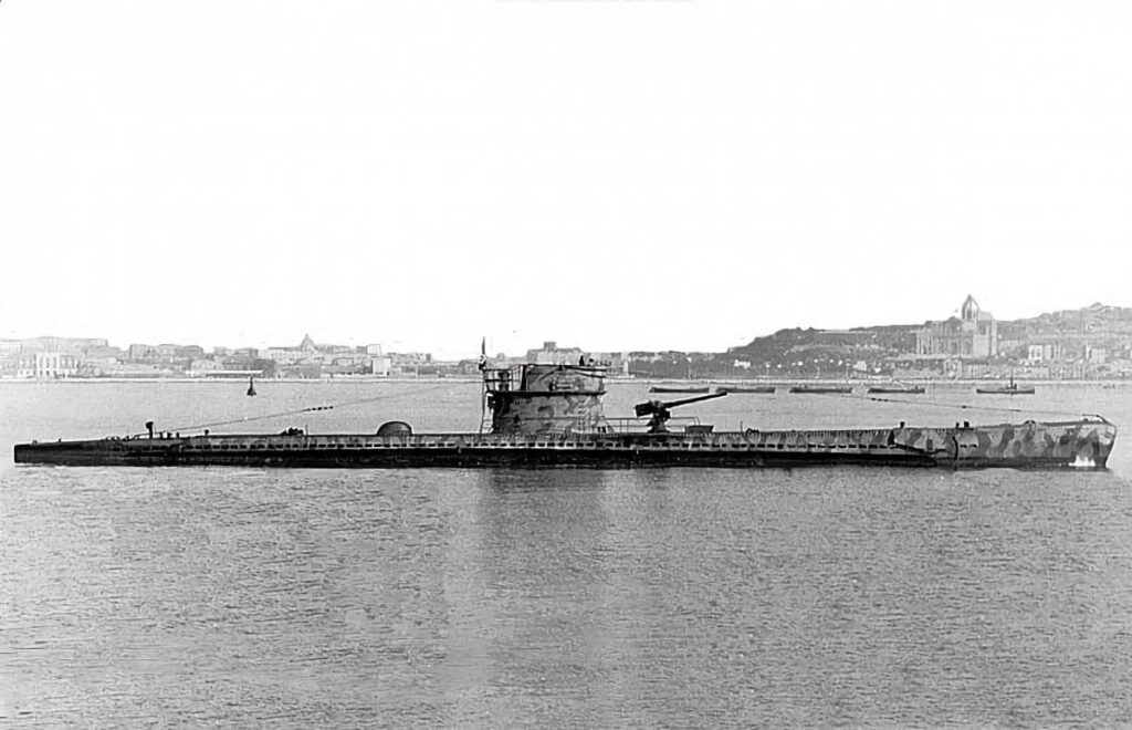 Bronzo at her base in Cagliari, Sardinia, in early 1943