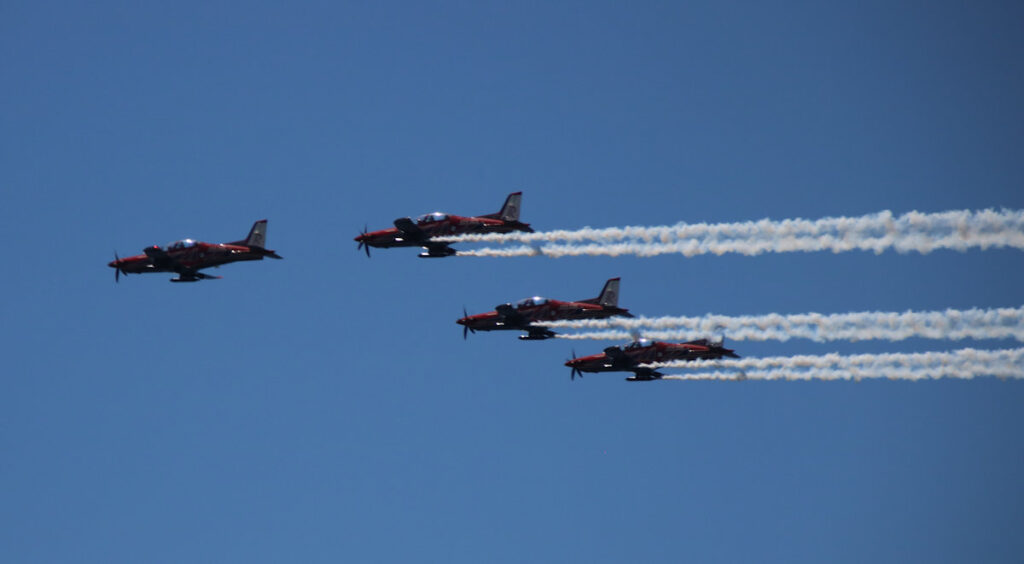 RAAF Pilatus PC-21 Roulettes Aerobatic Team