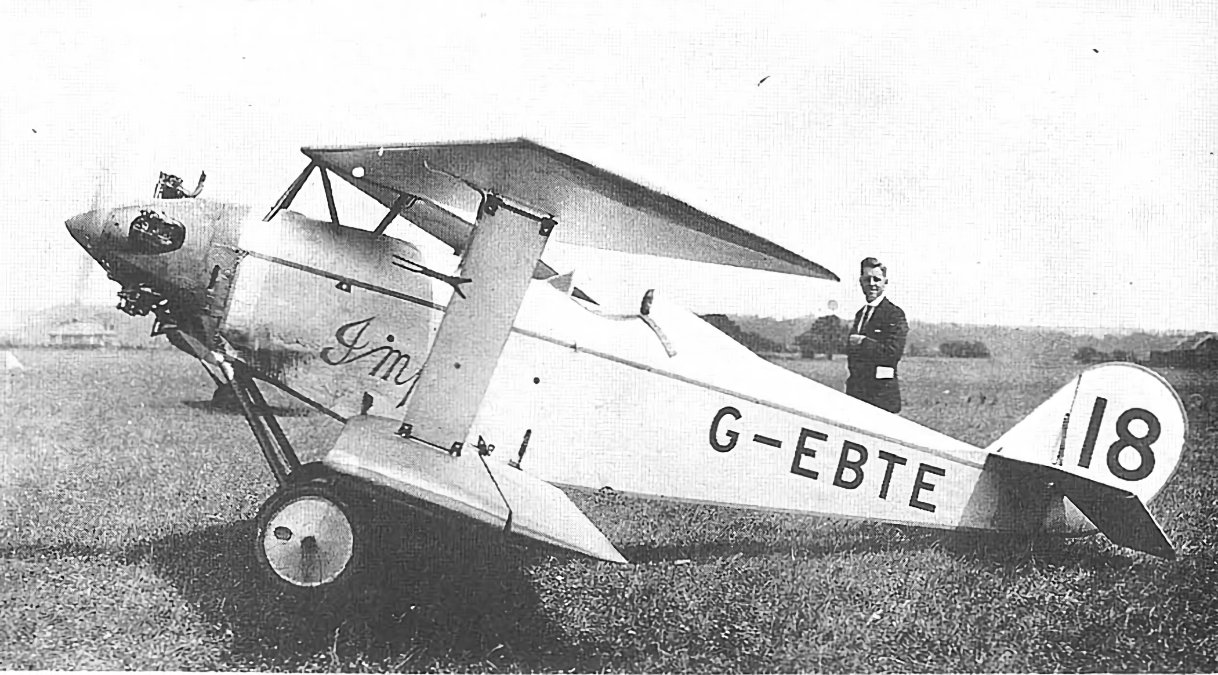 The Parnall Imp with Pobjoy P engine, streamlined nose and headrest fairing