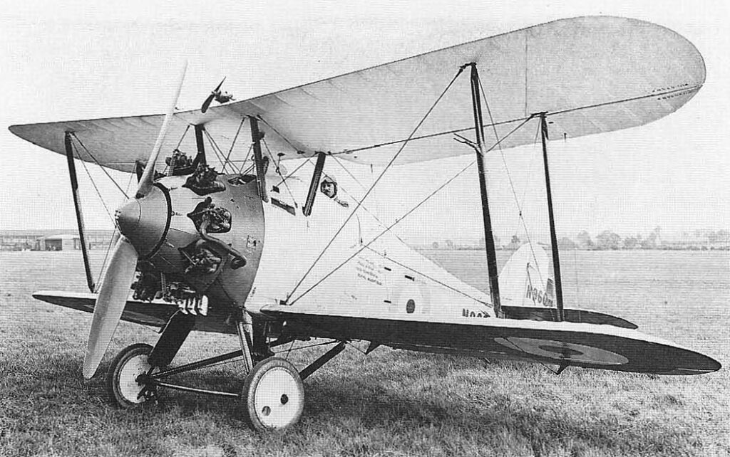 The first production Plover (N9608) at Yate aerodrome in 1923