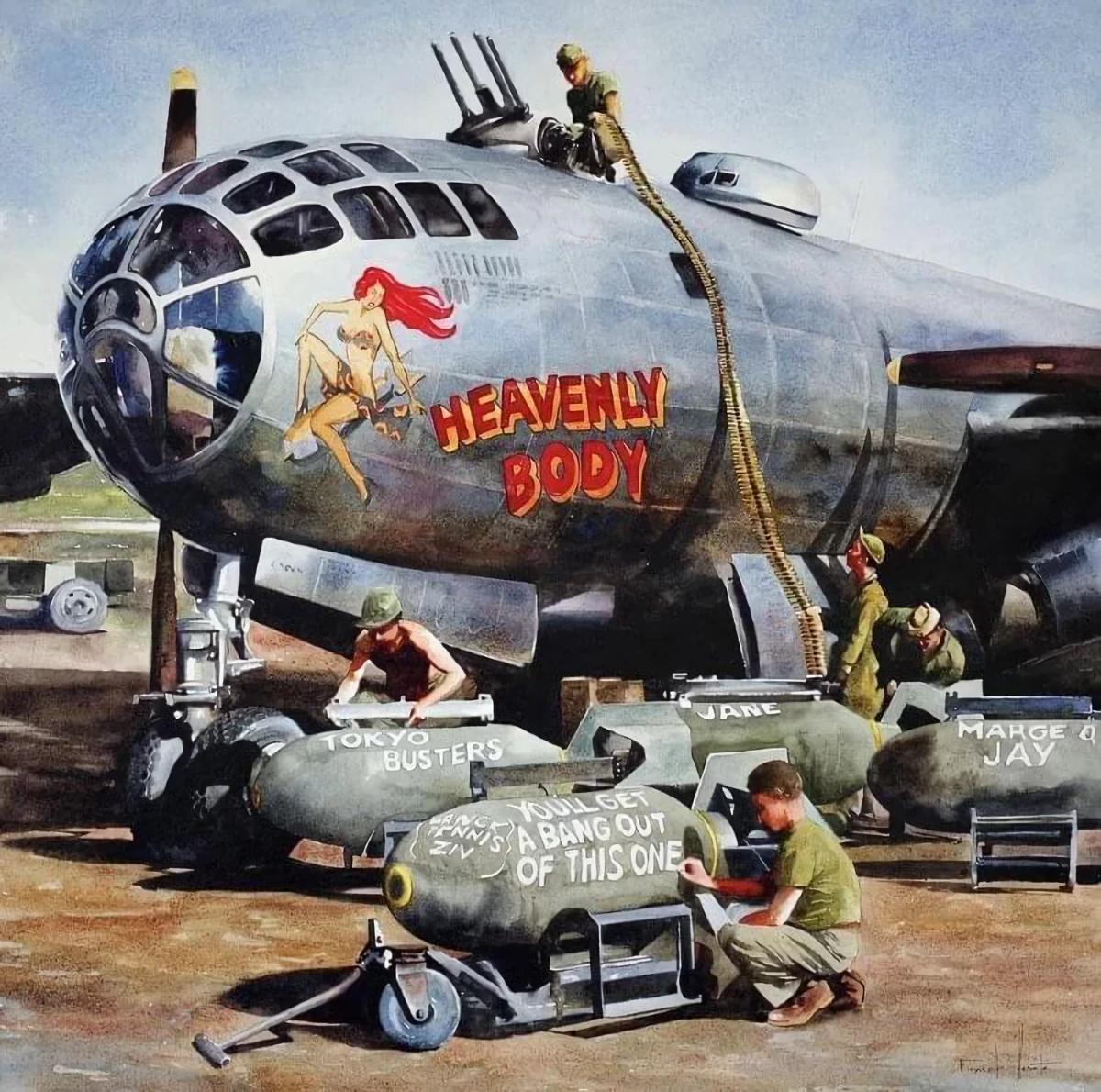 Heavenly Body 882nd BS, 500th BG at Isley Field, Saipan, 1945