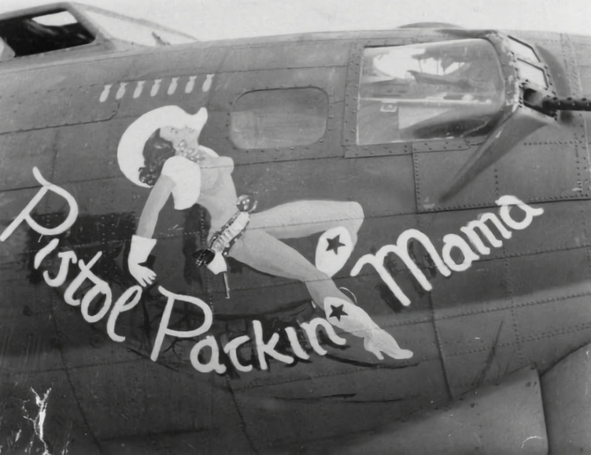 Pistol Packin’ Mama Boeing B-17G-1-BO 42-31037 613BS/401BG IN-F