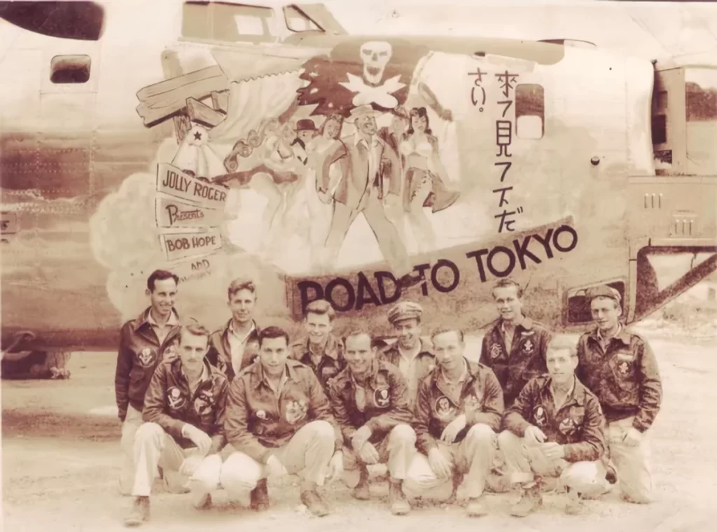 Road to Tokyo Crew of Consolidated B-24J s/n 44-40400 - 90BG, 319BS, 5th Air Force - Pacific Theater circa 1944