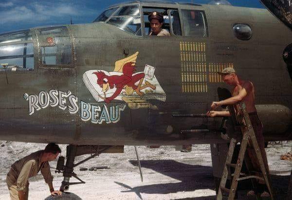 Rose's Beau North American B-25 Mitchell of the 48th BS, 41st BG with an impressive mission tally