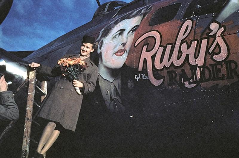 Ruby’s Raiders and the namesake of the B-17G 44-6483 550BS/385BG SG-G